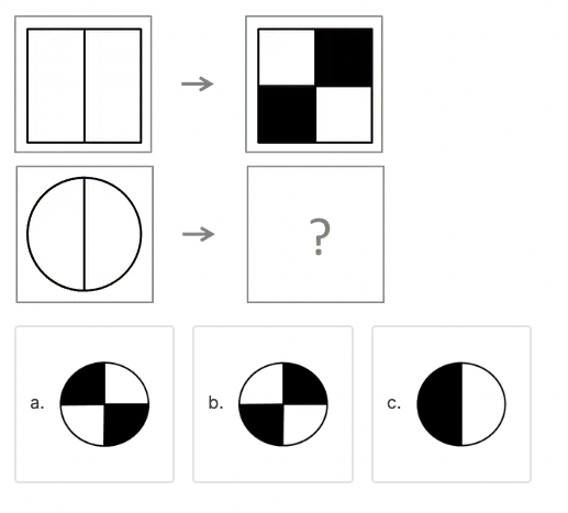 CogAT 1st Grade Practice Test Questions - Non-verbal Example